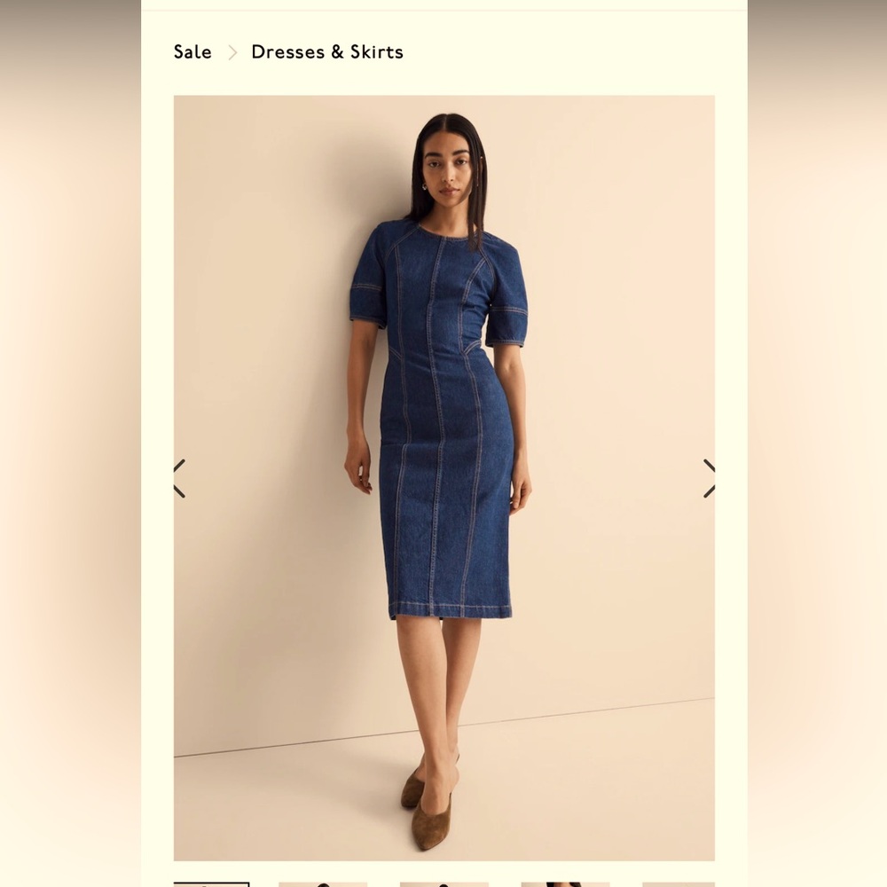 Madewell denim dress.